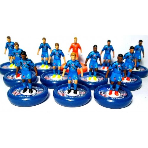 Subbuteo Andrew Table Soccer USA World Cup 2022 away kit on WSB Professional bases